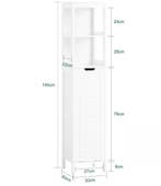 Hoge Waskast met Waszak en Open Planken – Compact Model, Huis en Inrichting, Verzenden, Nieuw