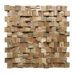 Mozaïek Hout Old Teak (P 09) 30X30 Cm (Prijs Per 1M²), Ophalen of Verzenden, Nieuw