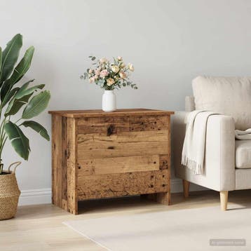 vidaXL Opbergkist met opslag Oud hout 60 x 40 x 50 cm, Huis en Inrichting, Woonaccessoires | Kisten, Verzenden, Nieuw