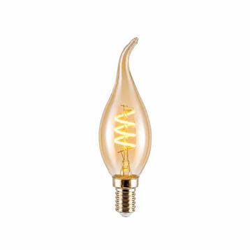 LED kaarslamp vlam E14 | 1.6 watt dimbaar | 2400K extra warm, Verzenden, Nieuw, E14 (klein), Overige typen