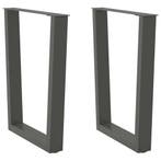 vidaXL Eettafelpoten 2 st V-vormig 70x(72-73,3) cm staal, Verzenden, Nieuw