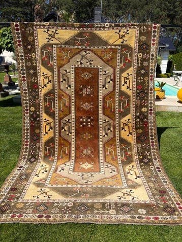 Vintage Anatolisch tapijt uit Turkije - Tapijt - 315 cm -, Nieuw