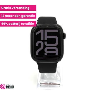 Apple Watch Serie 10 42mm jet black | 96% batterij conditie, Verzenden, Stressniveau, Zo goed als nieuw, IOS
