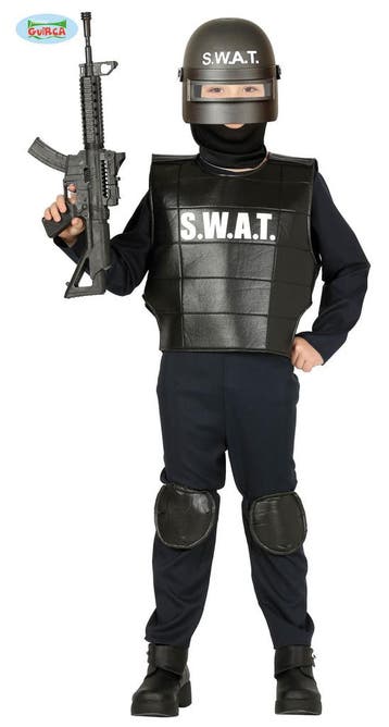 SWAT Kostuum Kinderen, Kleding | Dames, Carnavalskleding en Feestkleding, Ophalen of Verzenden, Nieuw