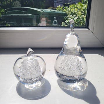 Royal Leerdam - Siem van der Marel - sculptuur, Glazen appel