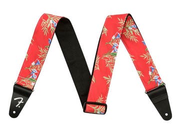Fender Hawaiian 2inch gitaarband Red Floral, Verzenden, Nieuw