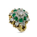 Ring - 14 karaat Geel goud, 14K Geelgouden ring 1,20 ct, Nieuw