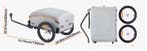 Opvouwbare Fiets Cargo Trailer 45 kg met Waterdichte Hoes, Verzenden, Nieuw