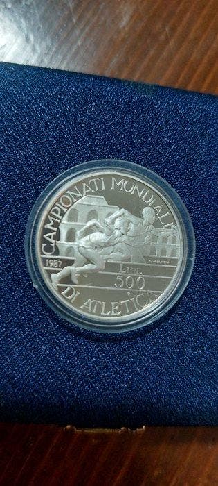 Italië, Republiek 500 Lire 1987 Campionati Mondiali di