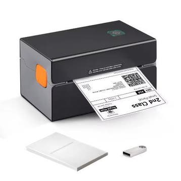 Draagbare Thermische Labelprinter 300 DPI met Bluetooth Labe, Computers en Software, Printers, Verzenden, Nieuw