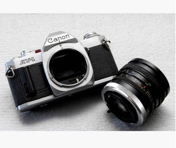 Canon AV-1 + Sigma-Z 2.8/28mm | SLR Analoge camera, Audio, Tv en Foto, Fotocamera's Analoog, Nieuw