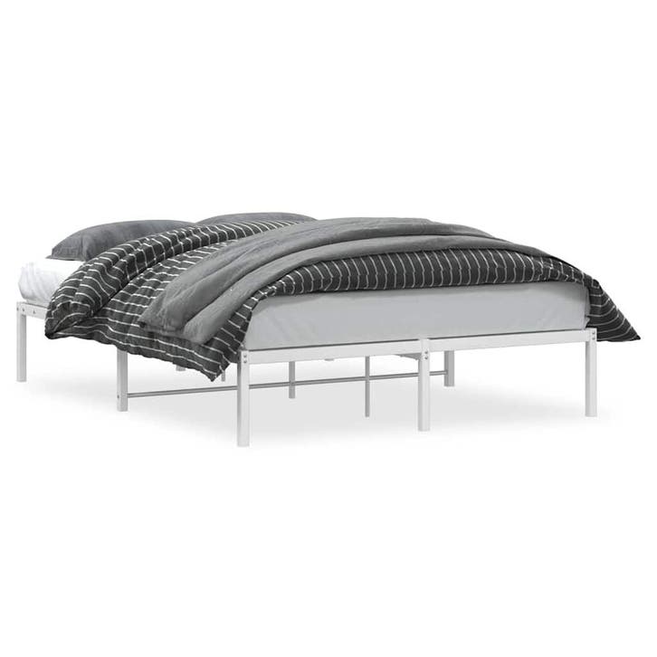 Logeerbed Metaal Wit | 66% Korting | Snelweg, Huis en Inrichting, Slaapkamer | Bedden, 140 cm, 190 cm of minder, Wit, Gebruikt