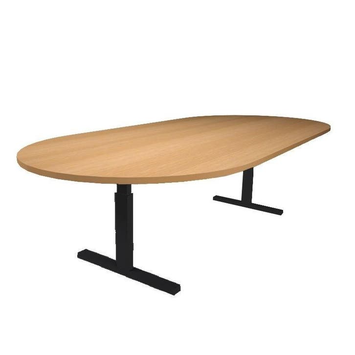T-poot vergadertafel, ovaal model, 240x120cm, Zakelijke goederen, Kantoor en Winkelinrichting | Kantoormeubilair en Inrichting