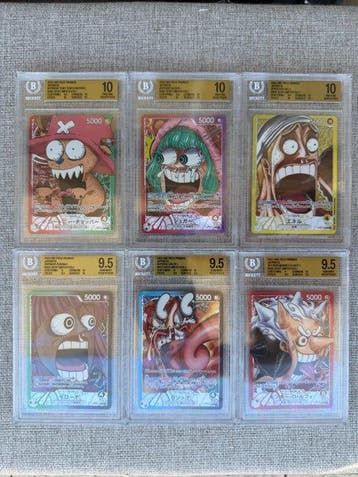 Base Shop - 6 Graded card - One Piece - Monkey D. Luffy /, Nieuw
