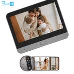 Smart Digitale Deurspion + bel | 3MP | 4.3 LCD | Tweeweg Au, Ophalen of Verzenden, Nieuw