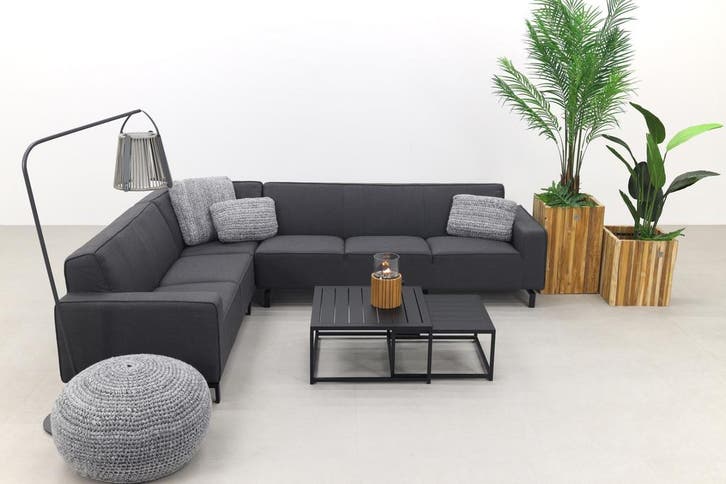 VDG Boavista/Royalty Sunbrella loungeset - Sooty - 5-delig, Tuin en Terras, Tuinsets en Loungesets, Loungeset, Nieuw, Overige materialen