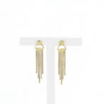 Ticolor gouden oorbellen, Sieraden, Tassen en Uiterlijk, Oorbellen, Ophalen of Verzenden, Gebruikt, Overige kleuren, Goud