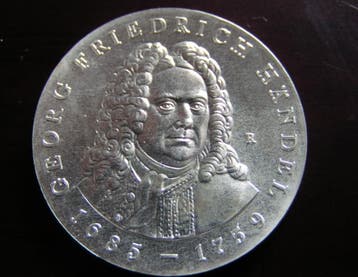 Ddr 20 Mark 1984 Georg Friedrich Haendel zilver, Verzenden