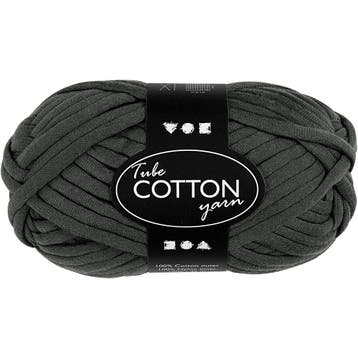 Textielgaren, L: 45 M, donkergrijs, 100 gr/ 1 bol, Nieuw
