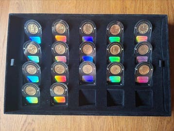 Europa. 2 Euro 2004/2012 (17 plated coins) (Zonder