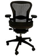 100x Zwarte Refurbished Herman Miller Aeron Maat C, Verzenden, Zwart, Zo goed als nieuw, Bureaustoel