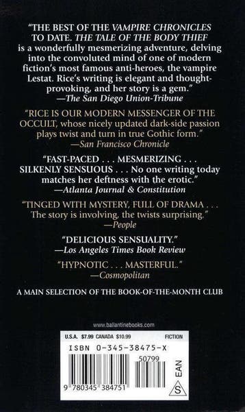 The Tale of the Body Thief / Vampire Chronicles - Anne Rice, Boeken, Verzenden, Gelezen, Anne Rice
