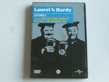 Laurel & Hardy - Features 2 (2 DVD), Ophalen of Verzenden, Zo goed als nieuw
