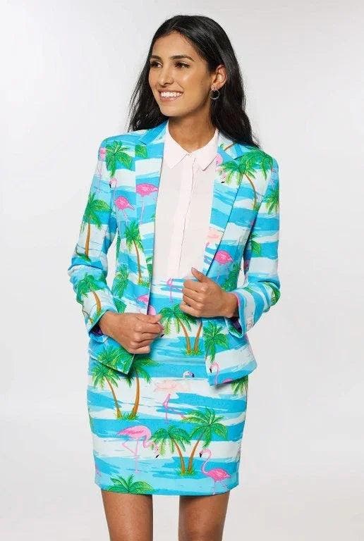 Flamingirl dames OPPOsuit - 40, Kleding | Dames, Carnavalskleding en Feestkleding, Verzenden