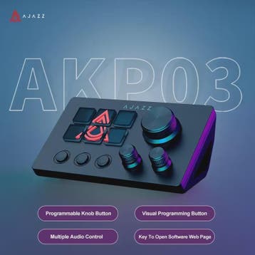 AJAZZ AKP03 Macro Programmeerbaar Toetsenbord met Draaiknopp, Computers en Software, Verzenden, Nieuw