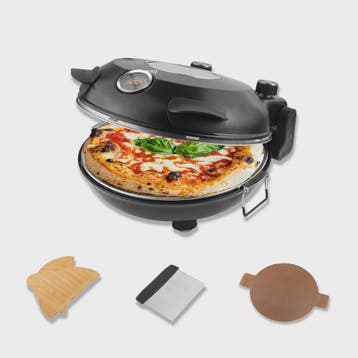 Elektrische Pizzaoven 12 Inch - 1200W met Keramische Steen &, Verzenden, Nieuw