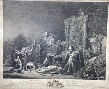 Pierre Charles Canot (1710-1777), after Bram - Pyramus and