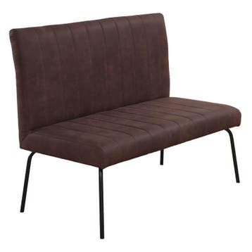 Horeca Bank | THEMIS | Microvezel/Metaal | Brown | Zwarte, Verzenden, Nieuw in verpakking