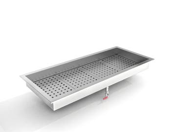 Crushed Ice Bak | 4/1 GN Inbouw | RVS AISI 304 Combisteel, Verzenden, Nieuw in verpakking