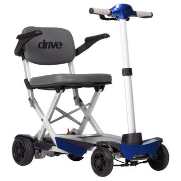 Drive Manual Fold+ - Opvouwbare Scootmobiel - Blauw 6 KM/H, Ophalen of Verzenden, Nieuw, Drive