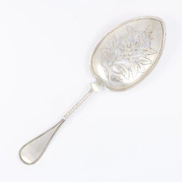 J.M. van Kempen - (Nat) fruitschep - Lepel - .833 zilver