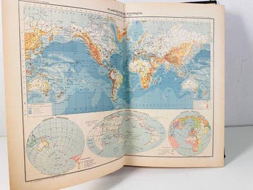 Frankrijk - Wereld; Librairie Hachette et Cie, Paris - Atlas, Boeken, Nieuw