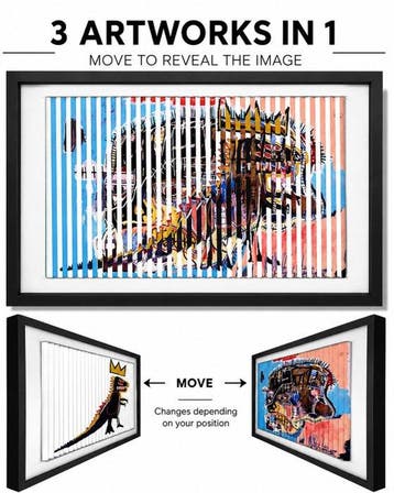 POPLEA - Poplea - vision cinétique BASQUIAT DRAGON (2000)