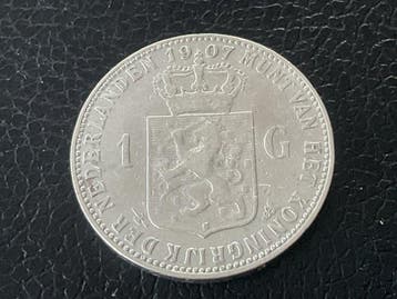 Nederland. Wilhelmina. 1 Gulden 1907 (Zonder minimumprijs)
