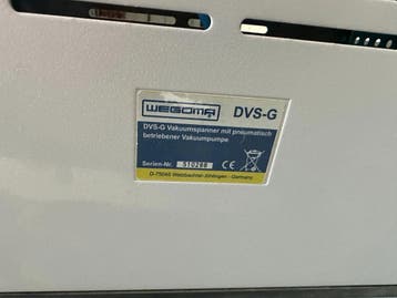 Wegoma dvs-g pneumatische vacuümklem 400 mm x B 130 mm, Ophalen of Verzenden, Gebruikt
