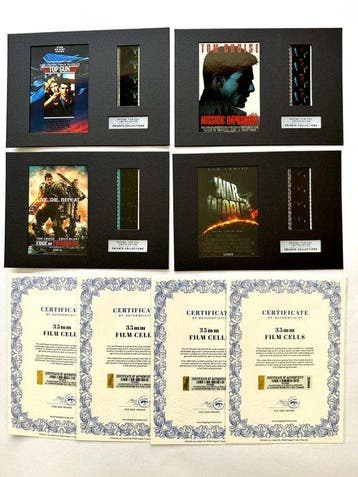 Tom Cruise – Rare Set of 4 Mounted 35mm Film Cells –, Verzamelen, Nieuw