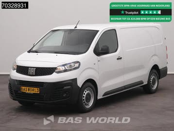 Fiat Scudo 102PK L3H1 Airco Cruise Parkeersensoren Euro6 L3, Stof, Gebruikt, Euro 6, Wit
