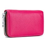 ZILOU Leren Pasjeshouder Portemonnee Anti-Skim Roze [TIP!], Sieraden, Tassen en Uiterlijk, Portemonnees, Overige merken, Verzenden