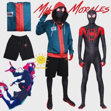 Miles Morales Spider-Man Cosplay Kostuum - Compleet Pak voor, Verzenden, Nieuw