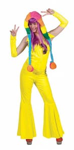 Disco Jumpsuit neon geel, Ophalen of Verzenden, Nieuw