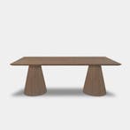 Tafel Rechthoekig Eikenhout  Kegelpoot  200x100, Huis en Inrichting, Tafels | Eettafels, Nieuw