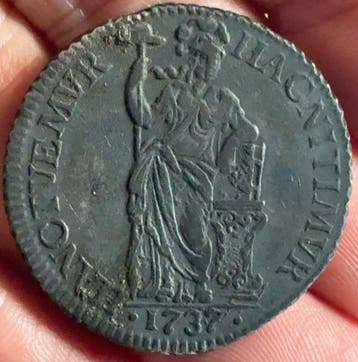 Nederland, Overijssel 1 Gulden 1737 / Muntmeesterteken