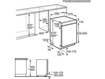 AEG FUS6491AZM - Inbouw vaatwasser - SatelliteClean® - 14, Witgoed en Apparatuur, Vaatwasmachines, Verzenden, Zo goed als nieuw