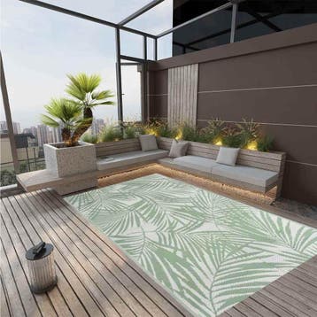 vidaXL Buitenkleed ARAKIL 190x290 cm polypropeen groen, Tuin en Terras, Verzenden, Nieuw