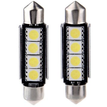 42mm LED - CANBUS - 4SMD - 5050 - 2 stuks - Wit, Ophalen of Verzenden, Nieuw