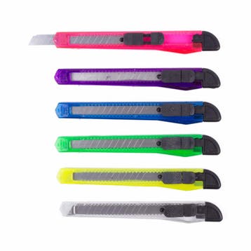 Benson Set van 6 afbreekmessen - 9 mm - ergonomisch - kle..., Ophalen of Verzenden, Nieuw